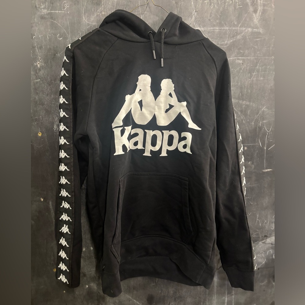 Black logo hoodie
